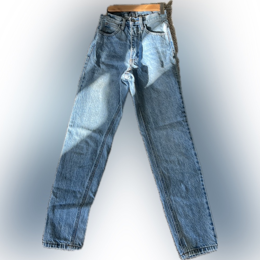 Pacsun/j.galt straight leg mid rise light wash jeans